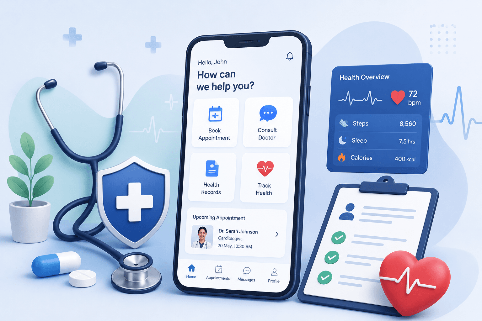 Healthcare App Development: Complete Guide & Features Cover
