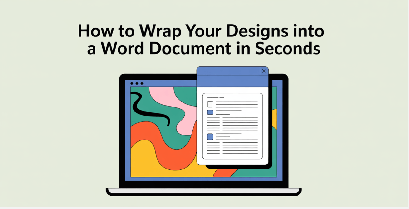 How to Wrap Your Designs into a Word Document in Seconds Hero
