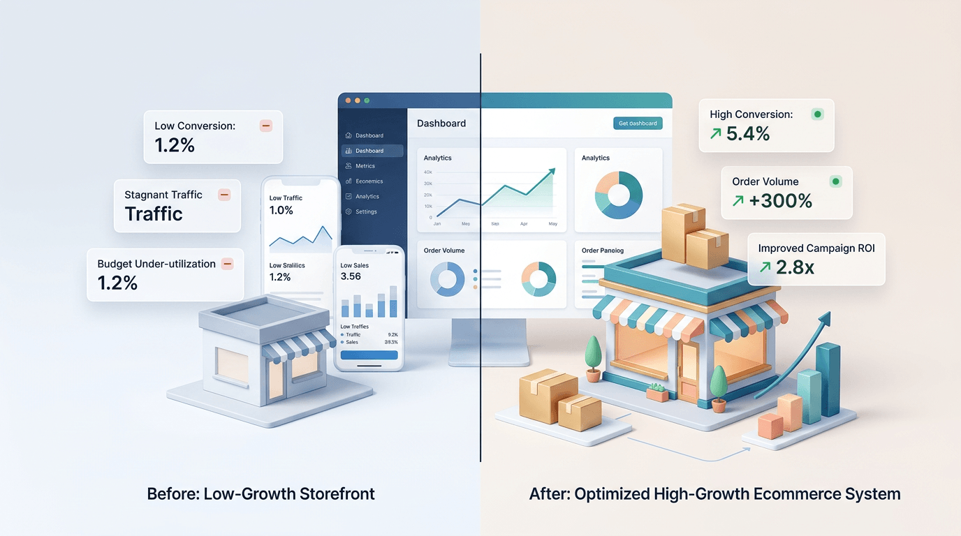 Performance Marketing Case Studies: How We Scaled DTC Brands Hero