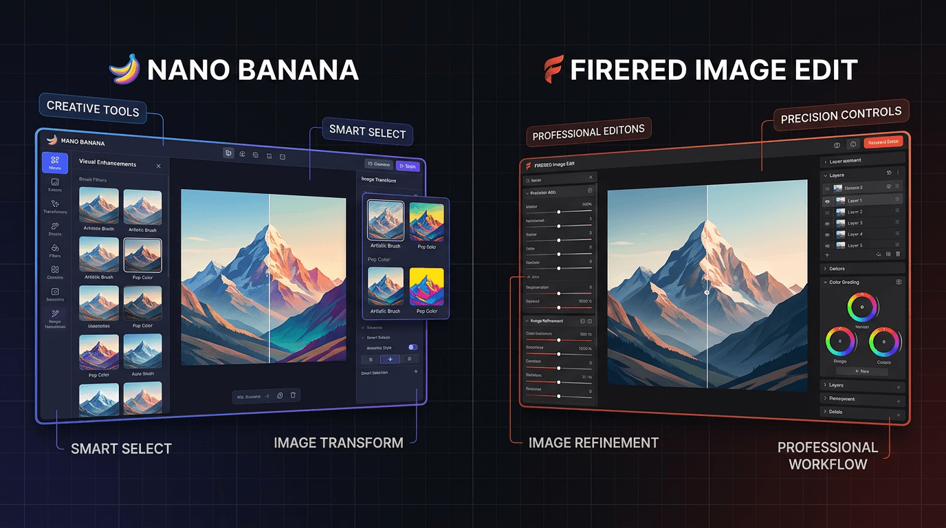 Nano Banana vs FireRed Image Edit: Best AI Image Editor? Cover