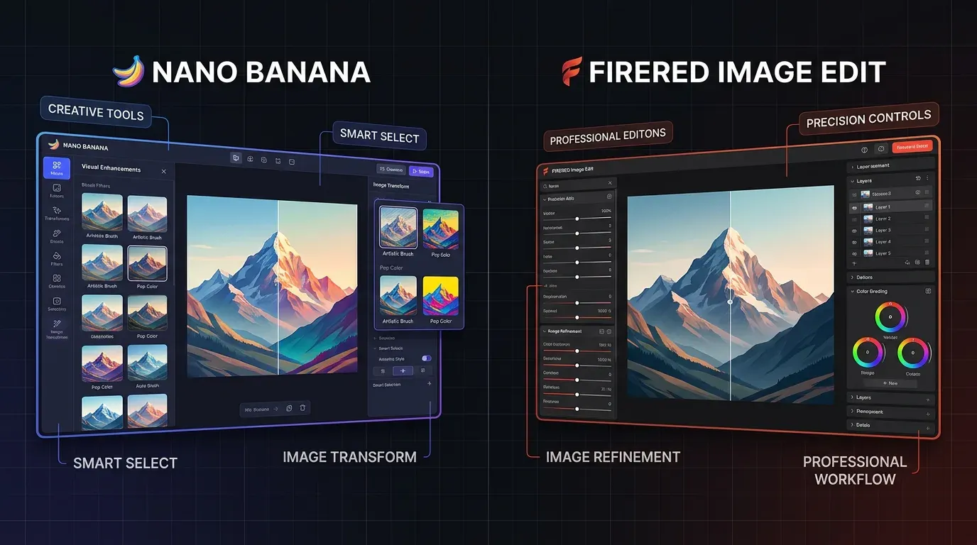 Nano Banana vs FireRed Image Edit: Best AI Image Editor? Hero