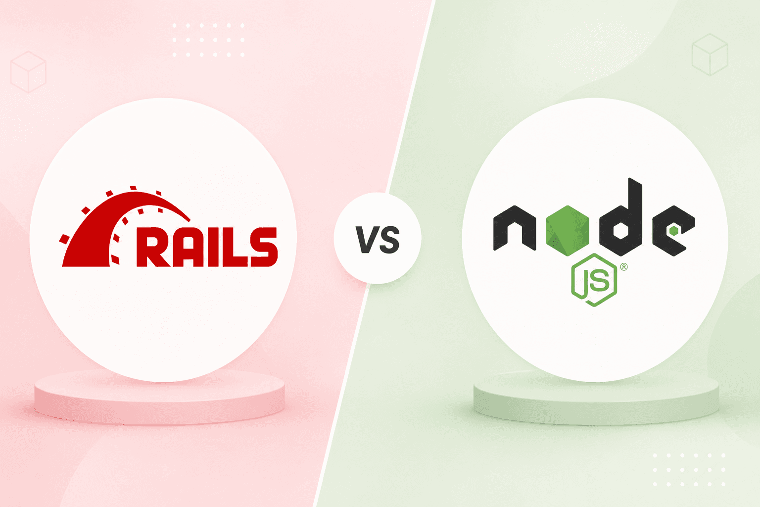 Ruby on Rails vs Node.js: Which Is Better for Startups? Cover