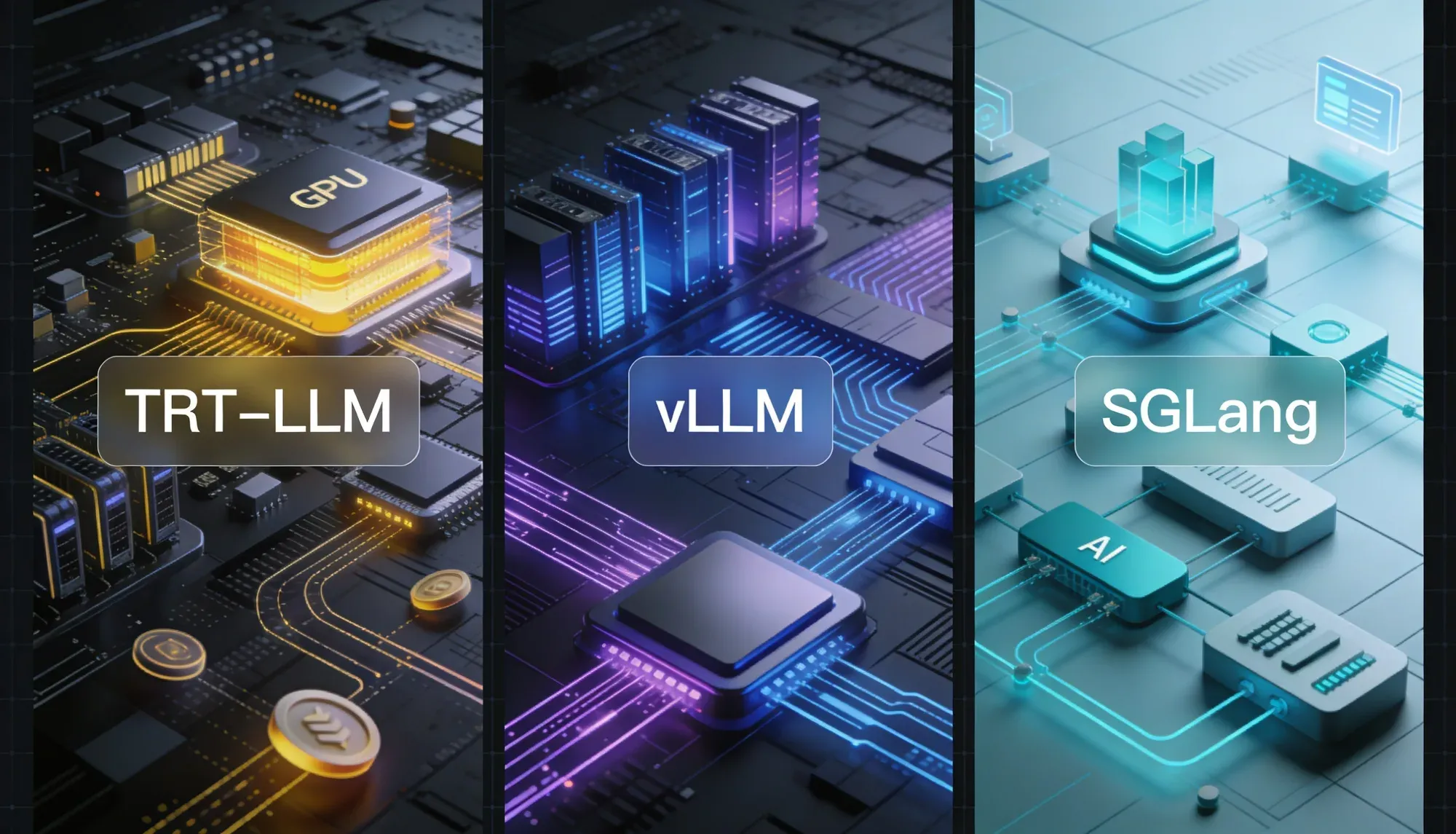 TRT-LLM vs vLLM vs SGLang: What to Choose in 2026 Hero