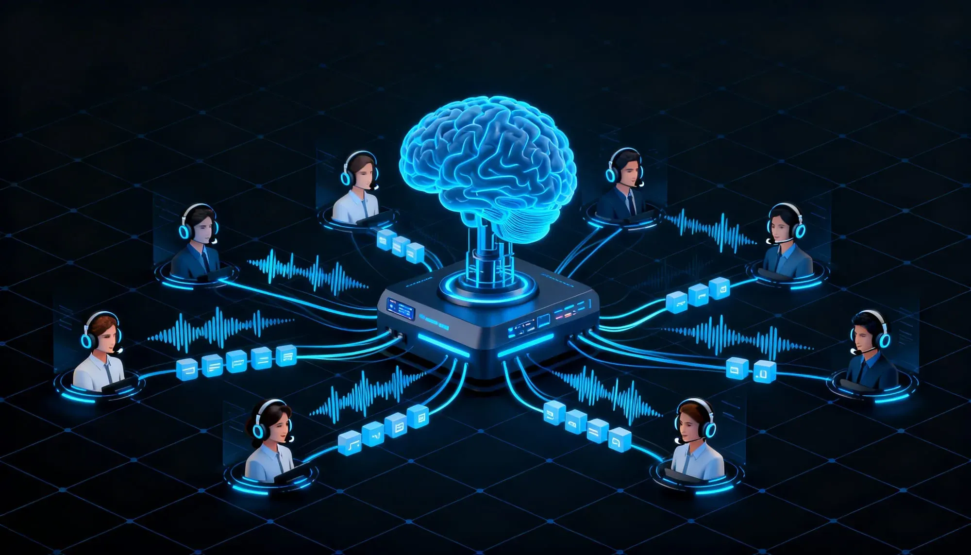 How Call Centres Use Voice AI to Automate Conversations Hero